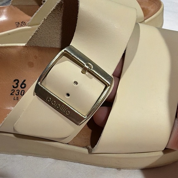 Birkenstock Papillio Almina Ecru Sandal Size Women’s Size 36 - Picture 11 of 16